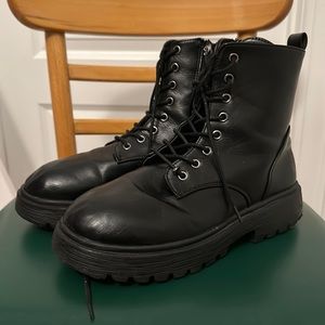 Black Combat Boots